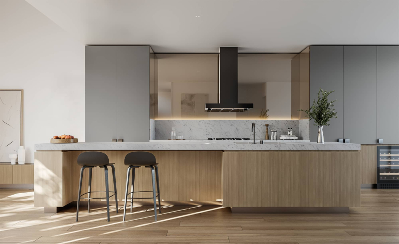 thiết kế phòng bếp Ashbury Terraces