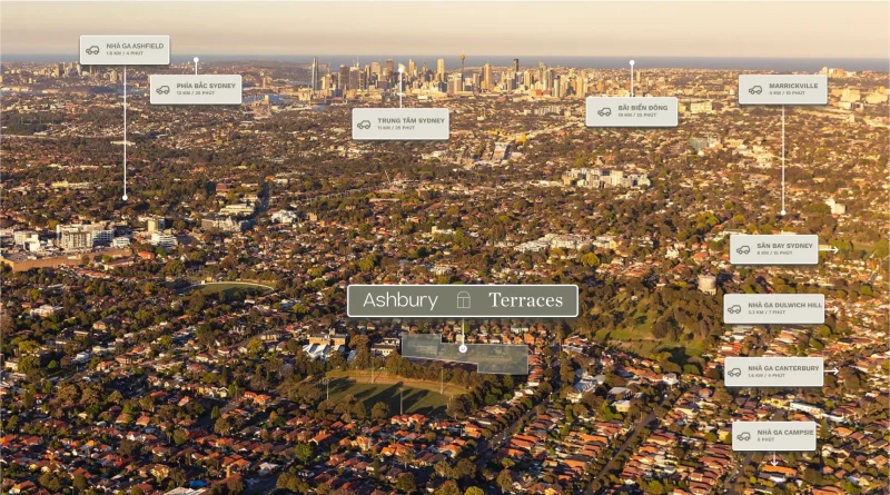 Vị trí dự án Ashbury Terraces