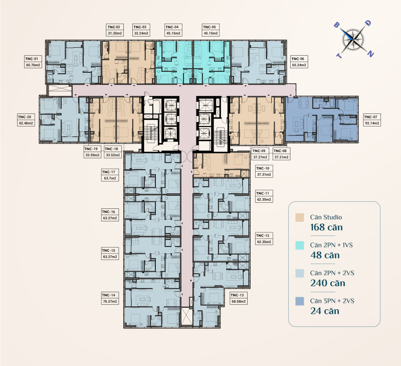 Mặt bằng dự án The Ninety Complex 90 đường Láng