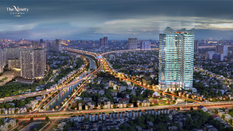 Phối cảnh tổng quan dự án The Ninety Complex Đường Láng