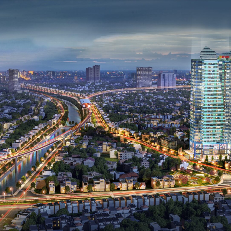 Phối cảnh tổng quan dự án The Ninety Complex Đường Láng